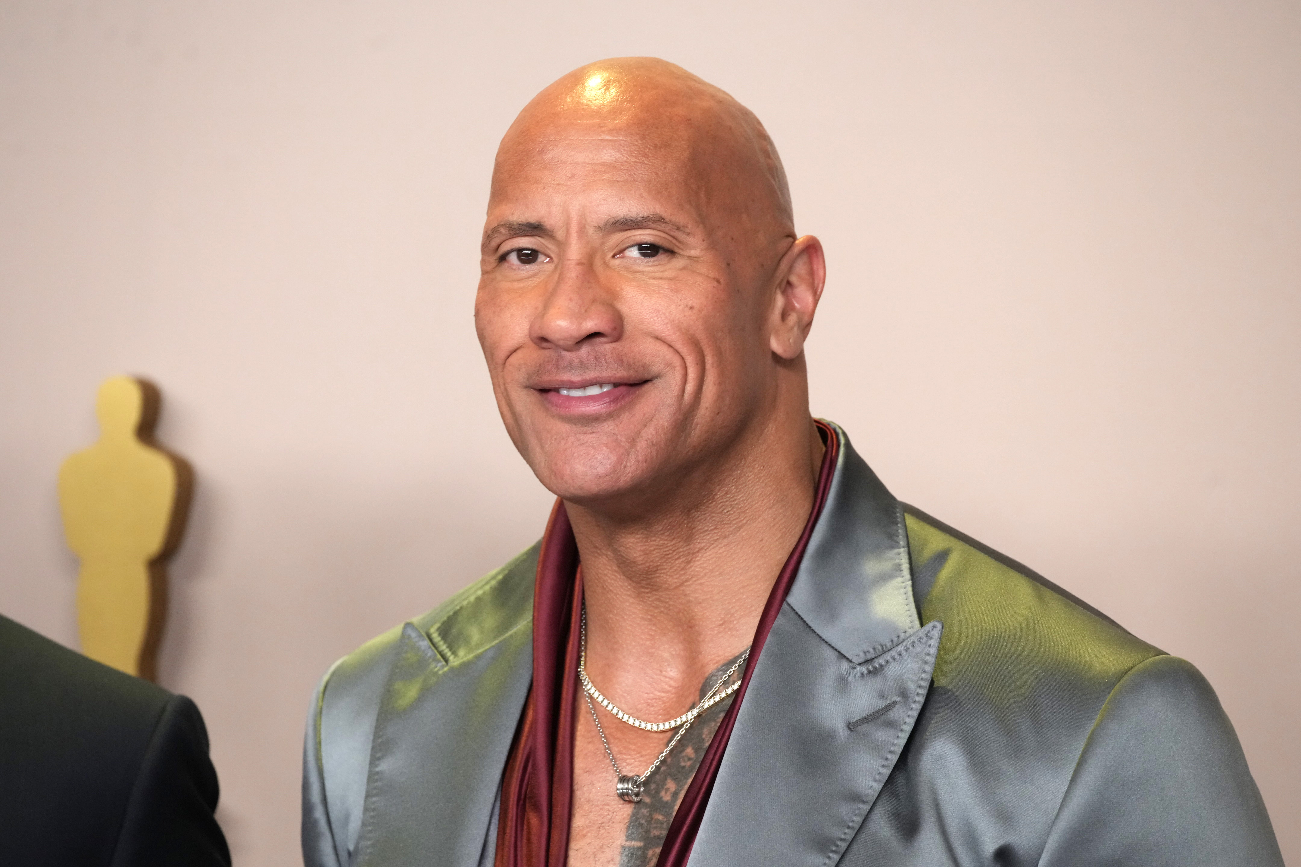 Dwayne Johnson lors de la 96e cérémonie annuelle des Oscars, le 10 mars 2024, à Hollywood, en Californie. | Source : Getty Images