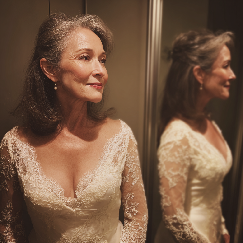 Une femme debout dans un vestiaire | Source : Midjourney