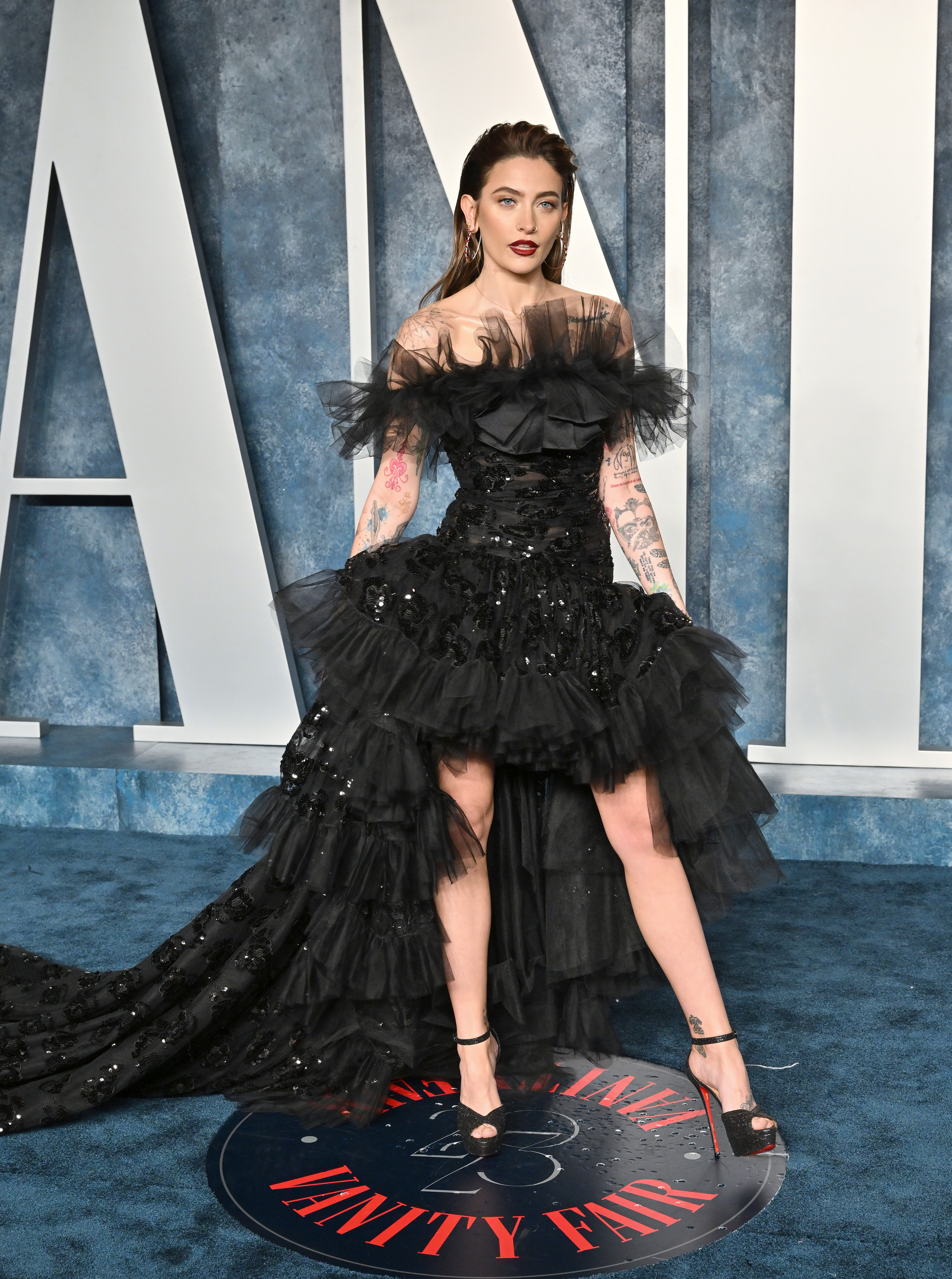 Paris Jackson assiste à la soirée des Oscars 2023 de Vanity Fair le 12 mars 2023 à Beverly Hills, en Californie. | Source : Getty Images