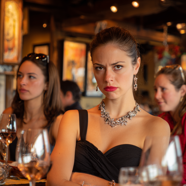 Une femme en colère dans un restaurant | Source : Midjourney