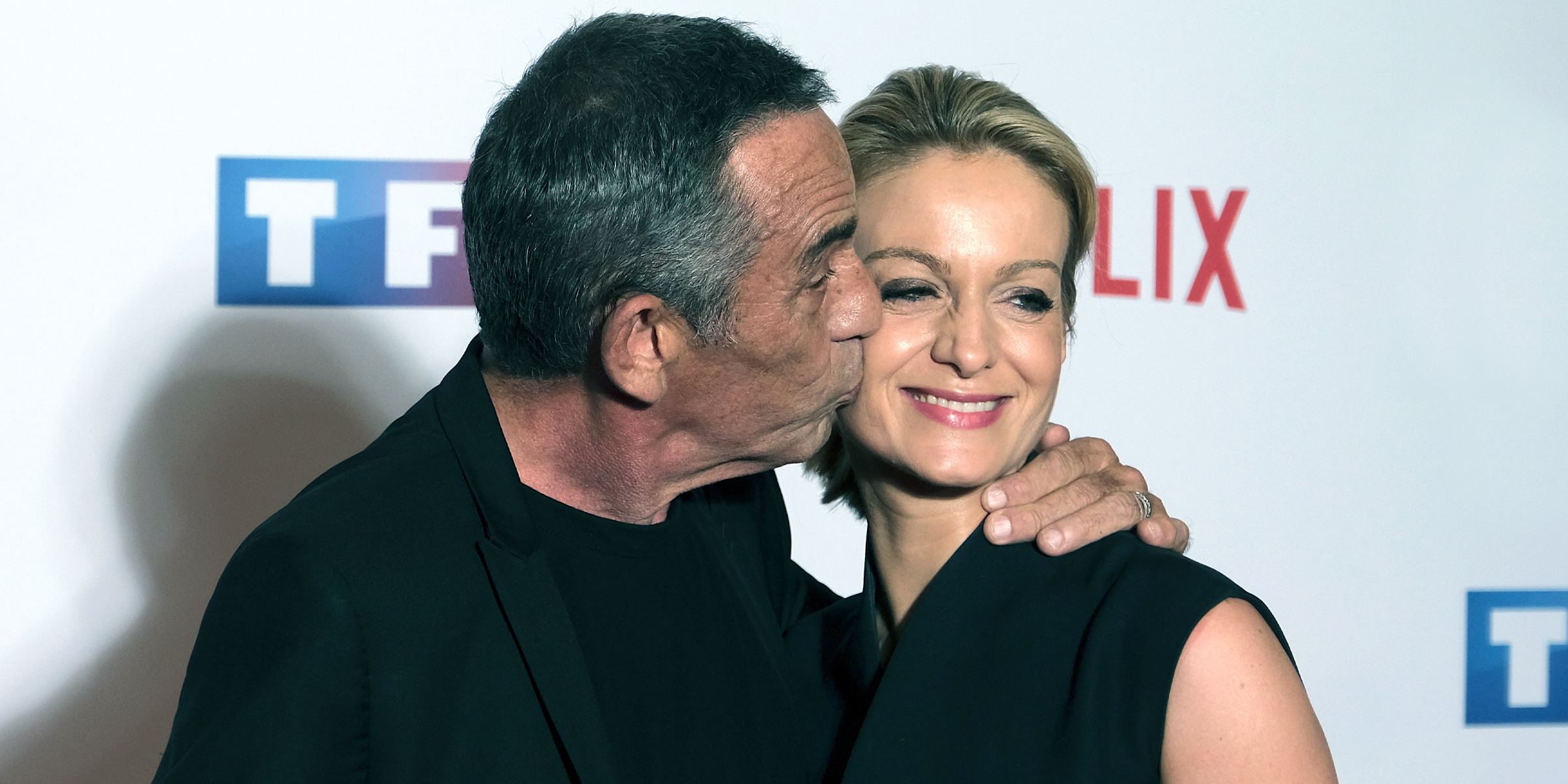 Audrey-Crespo Mara et Thierry Ardisson | Source : Getty Images