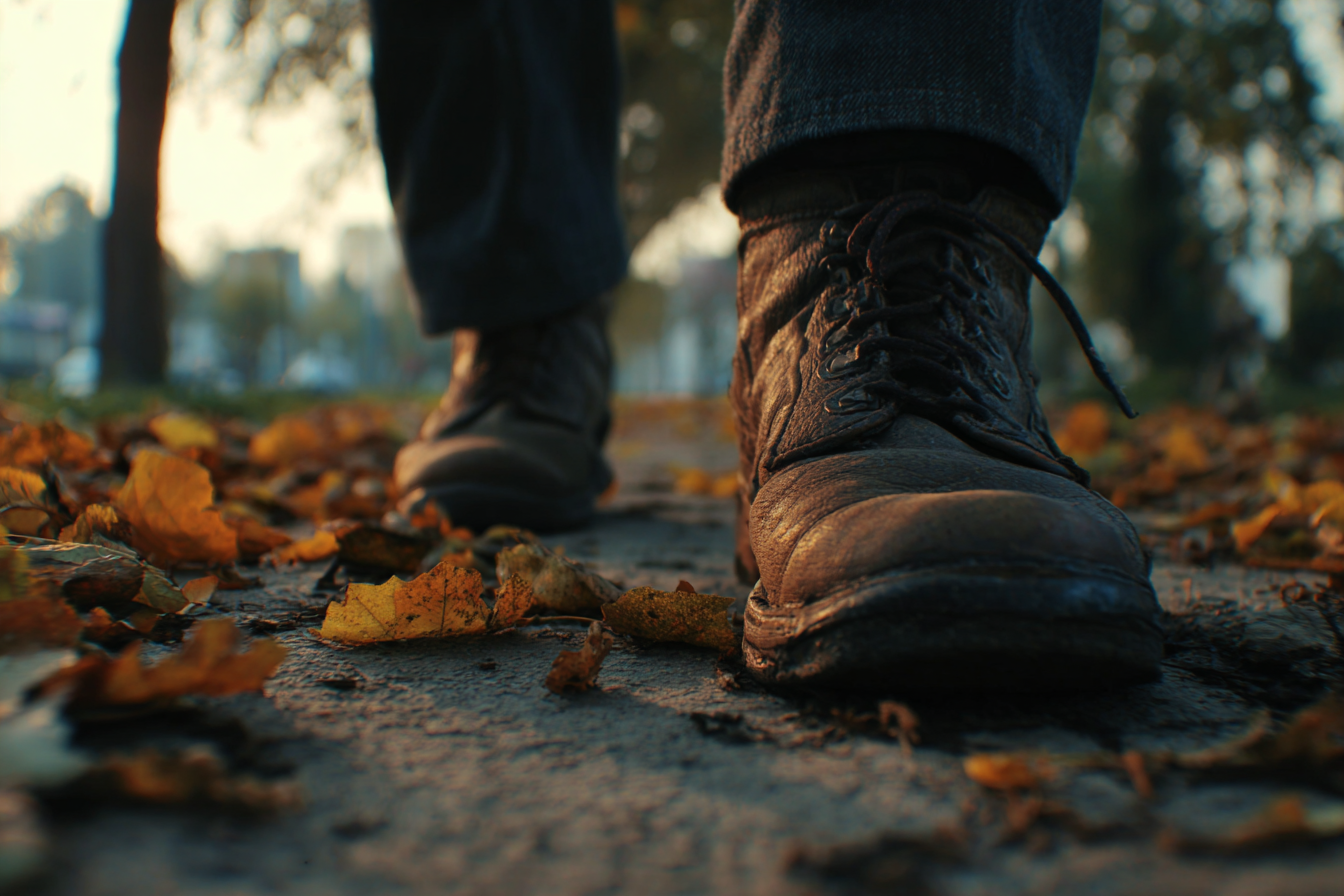 Gros plan sur les chaussures d'un homme | Source : Midjourney
