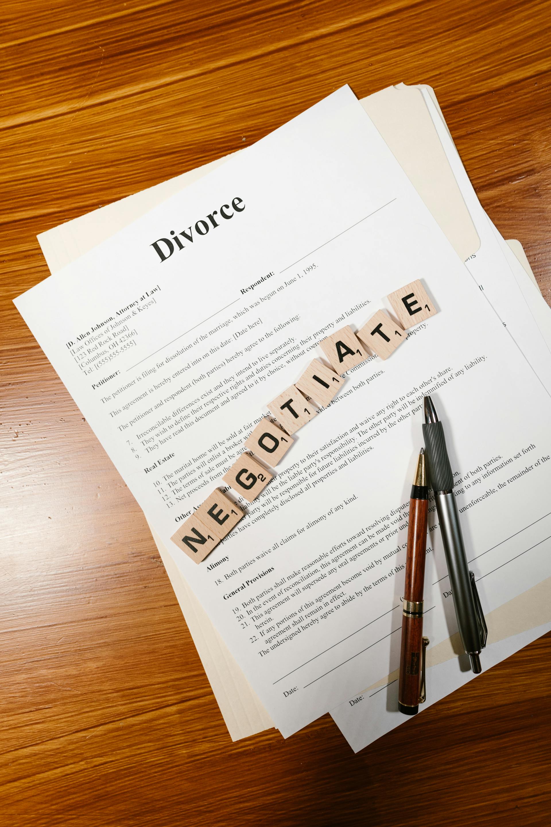 Paperasse de divorce | Source : Pexels