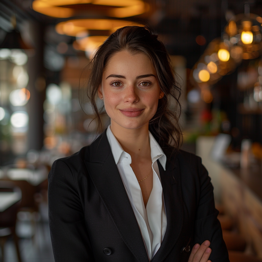 Une femme vêtue d'une tenue professionnelle | Source : Midjourney
