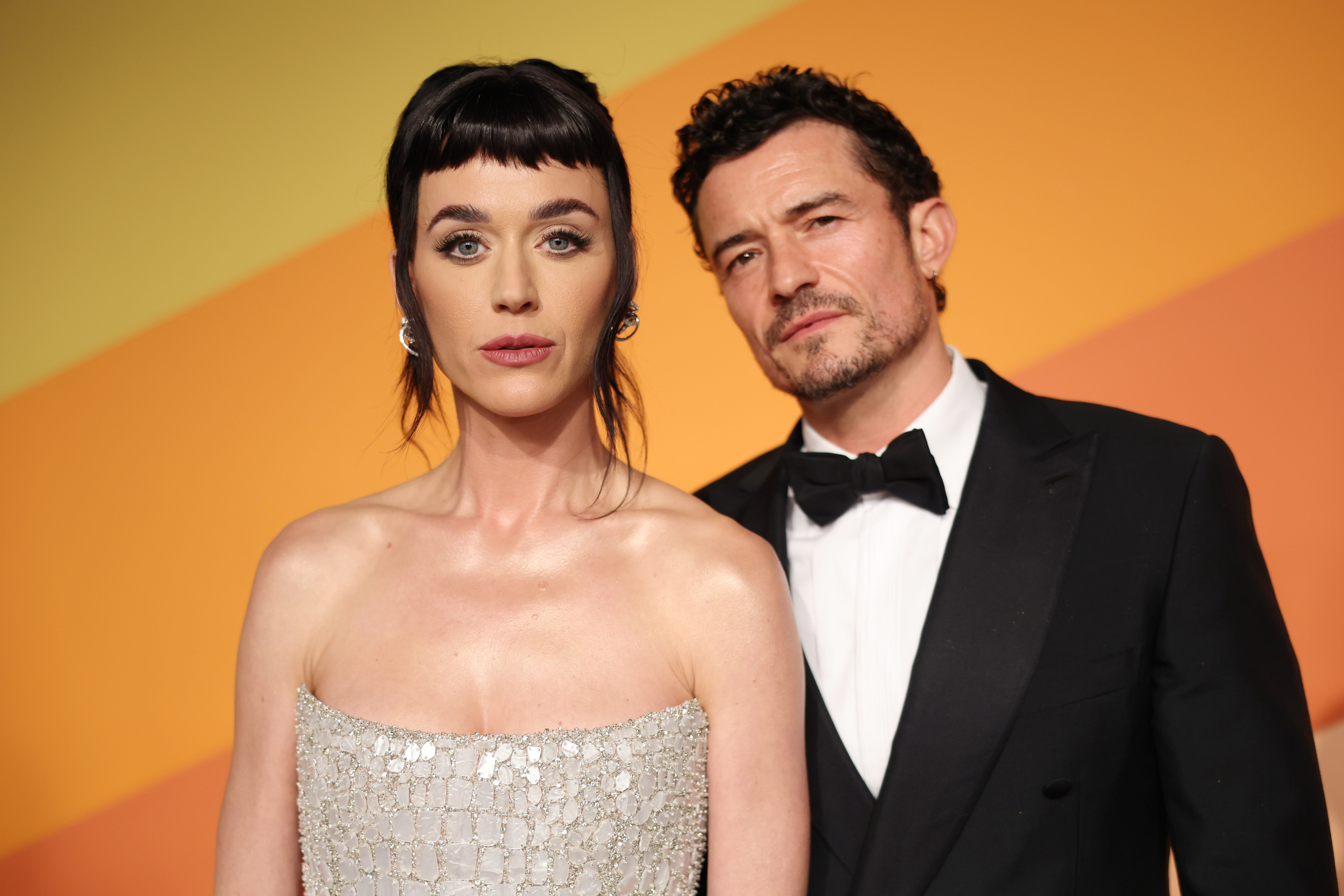 Katy Perry et Orlando Bloom à la soirée des Oscars 2025 de Vanity Fair le 2 mars à Beverly Hills, en Californie. | Source : Getty Images
