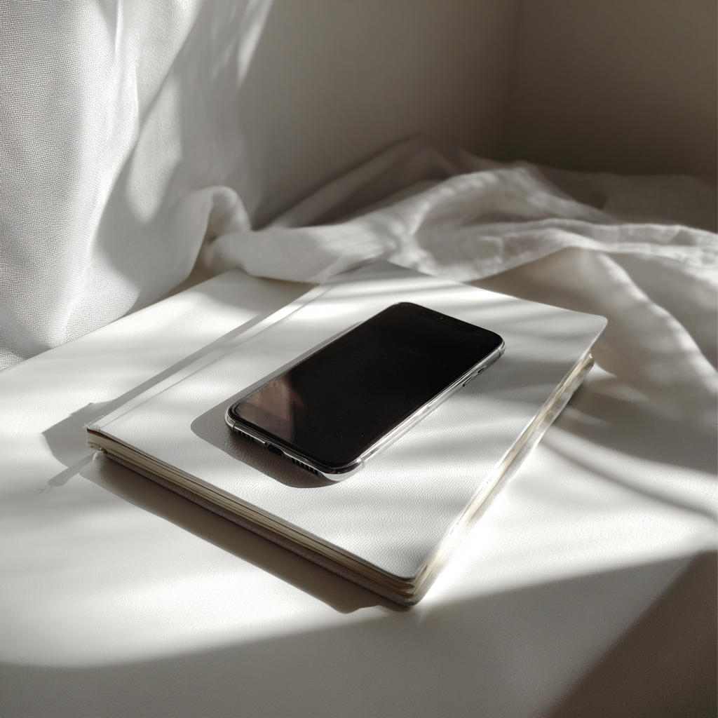 Un téléphone portable sur une table | Source : Midjourney