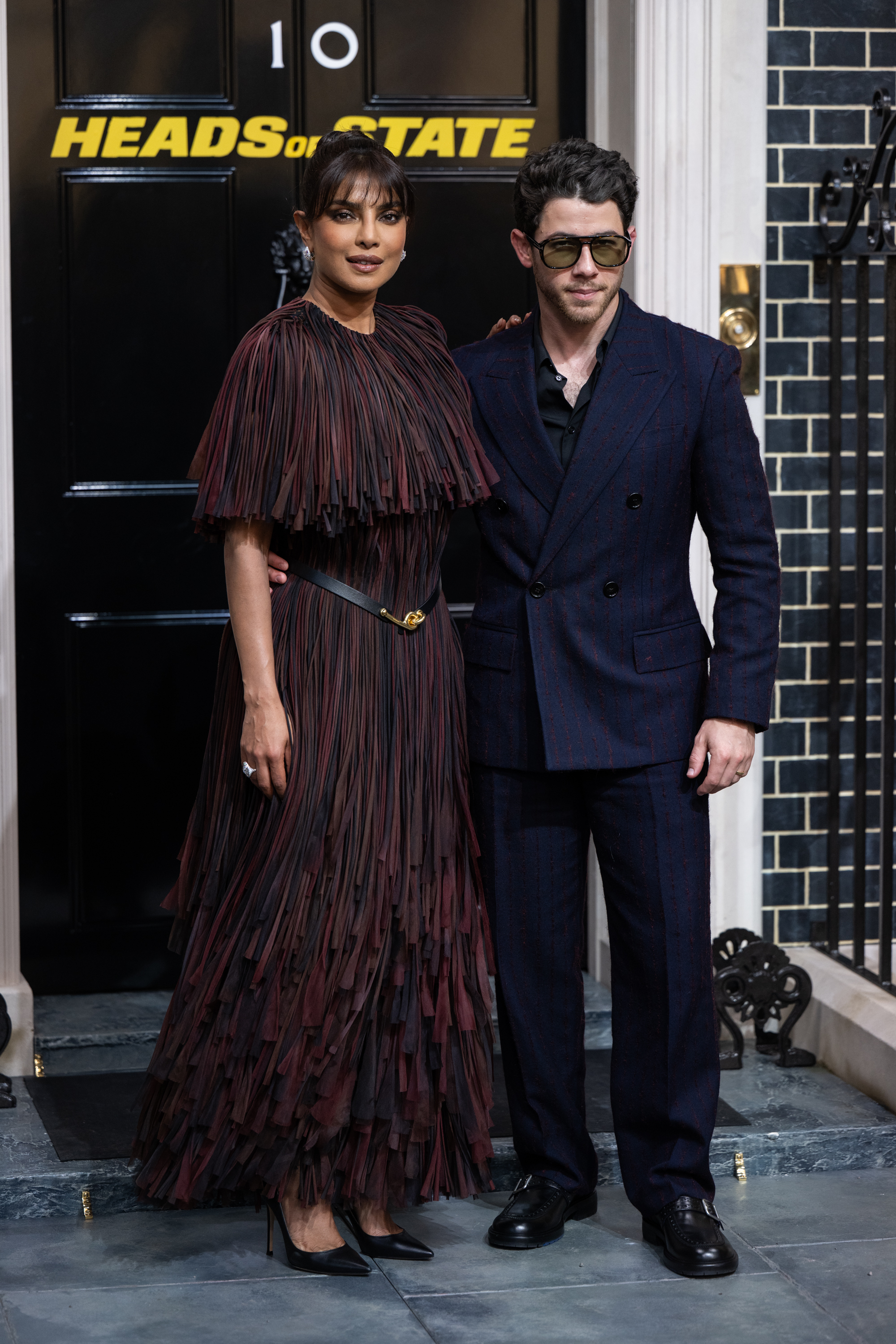 Priyanka Chopra et Nick Jonas lors de la projection spéciale du film « Heads of State » le 1er juillet 2025 à Londres, en Angleterre. | Source : Getty Images