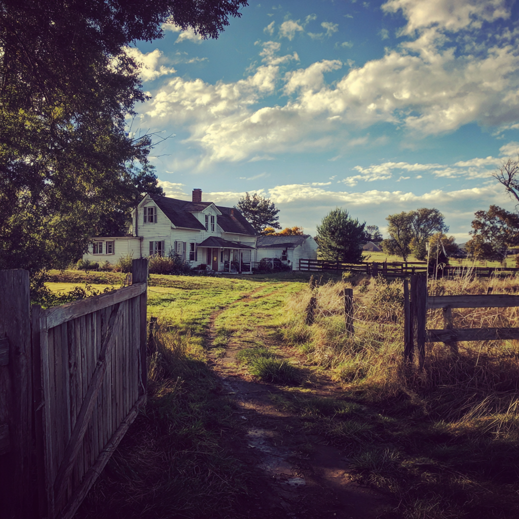 L'extérieur d'une ferme | Source : Midjourney