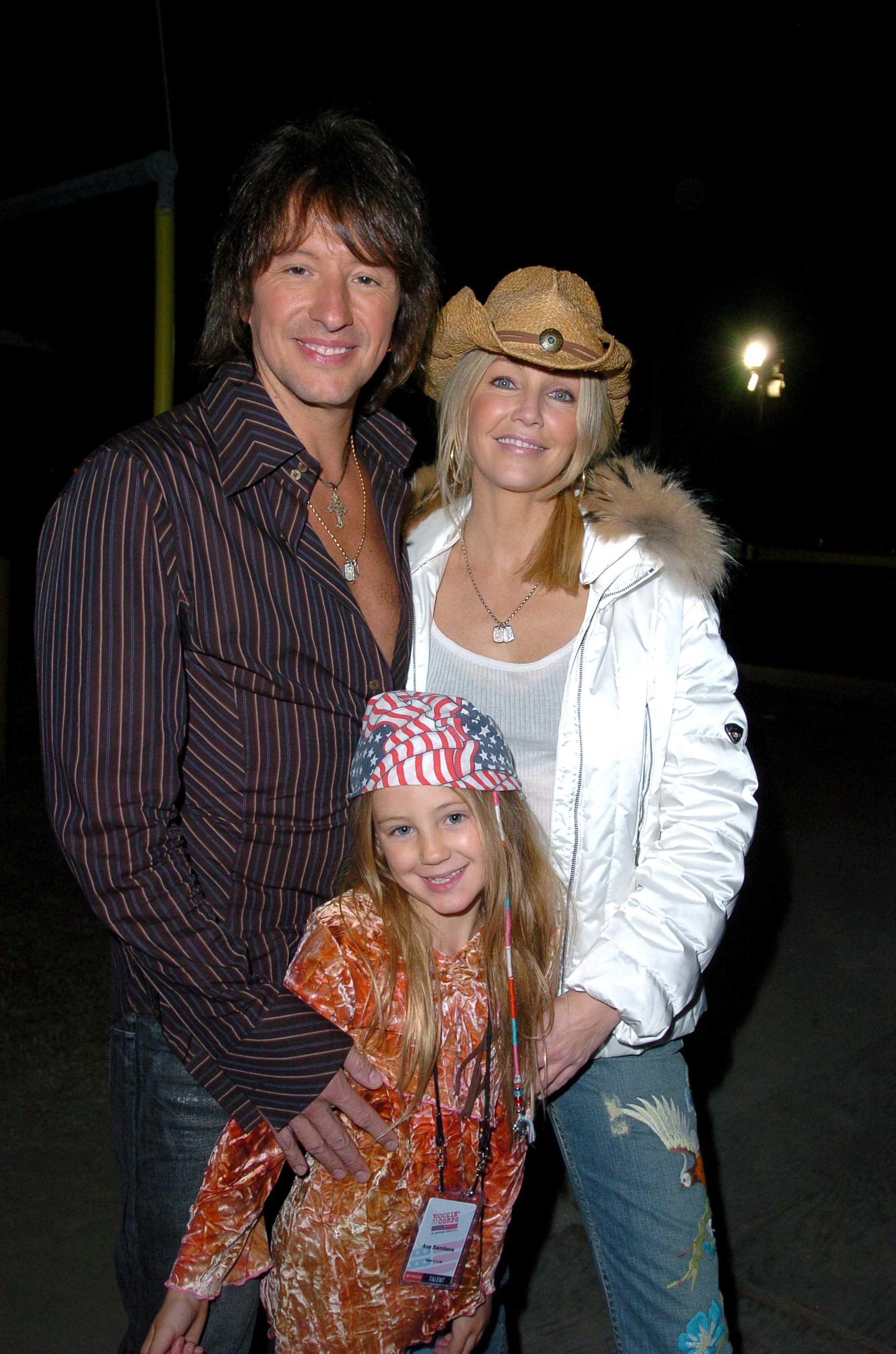 L'actrice avec son mari et sa fille le 1er avril 2005 | Source : Getty Images