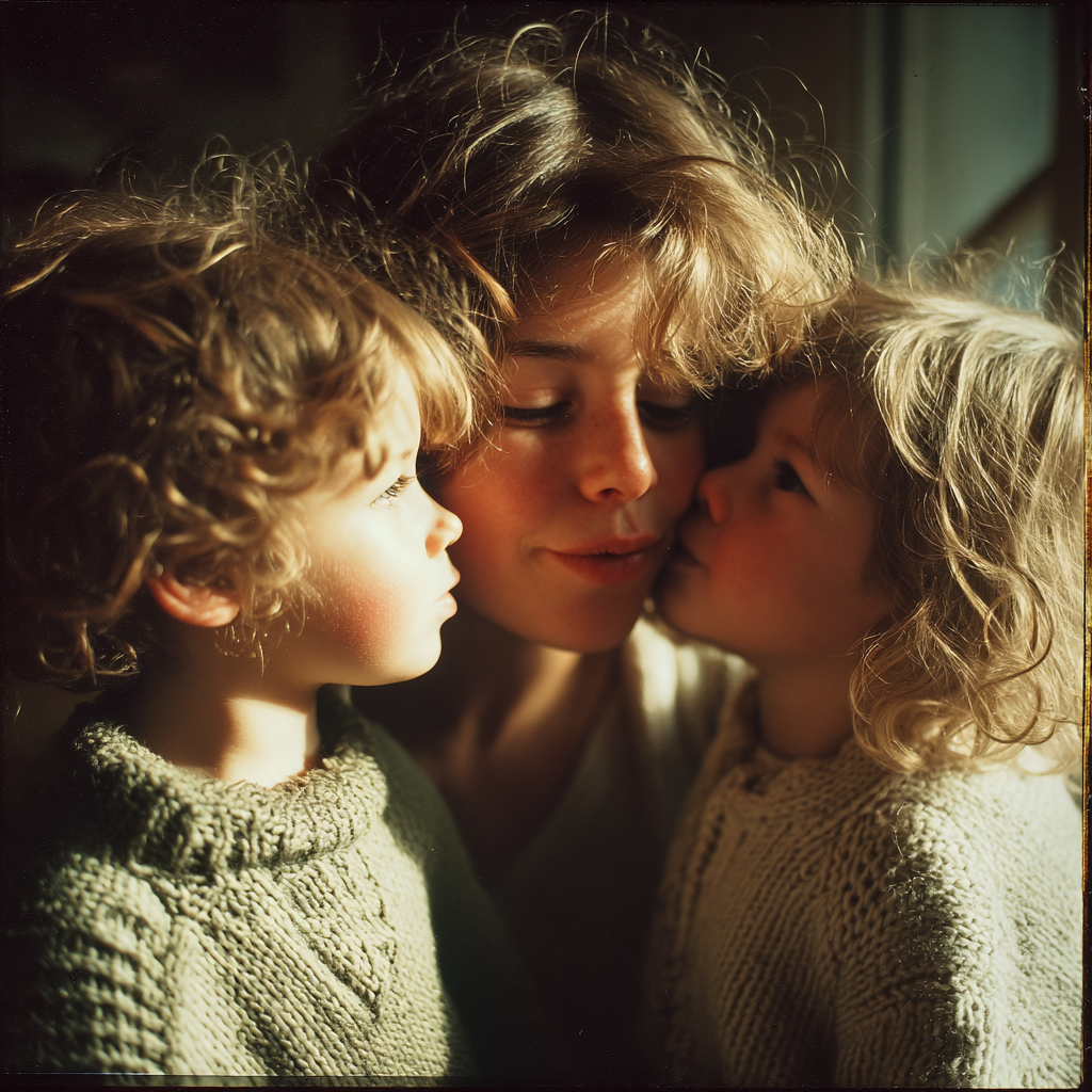 Une mère heureuse avec ses enfants | Source : Midjourney