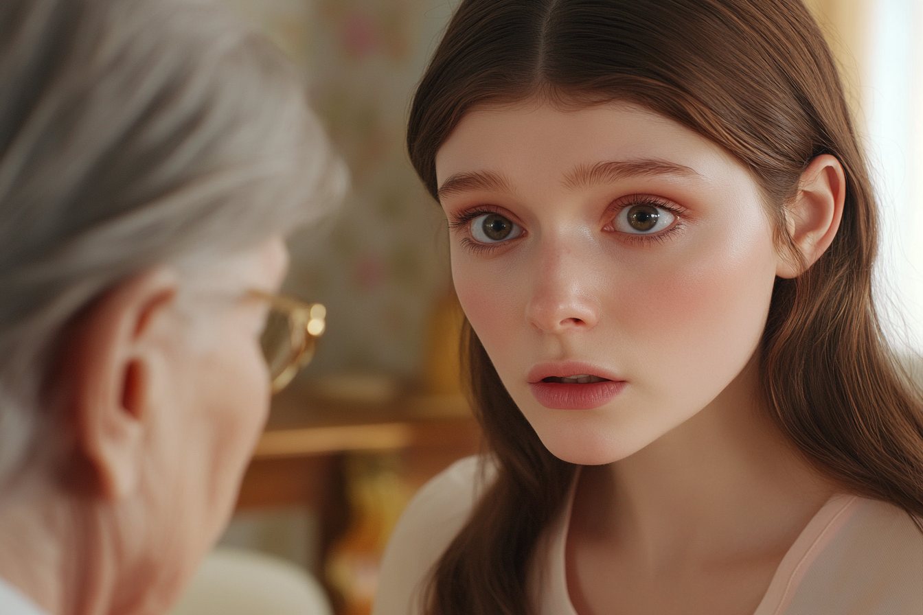 Une femme qui parle à sa belle-mère | Source : Midjourney