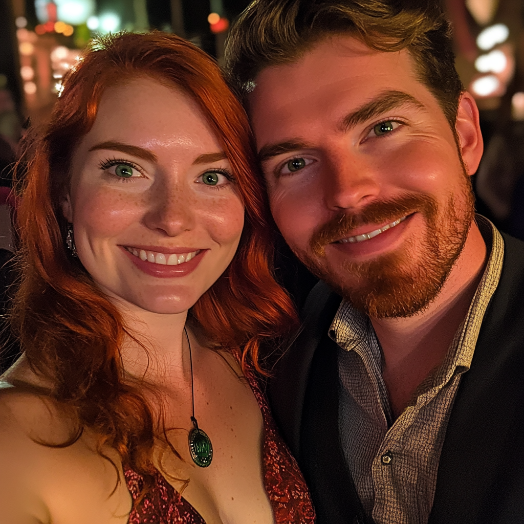 Un couple souriant | Source : Midjourney