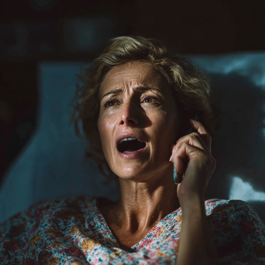 An angry woman on the phone | Source: Midjourney