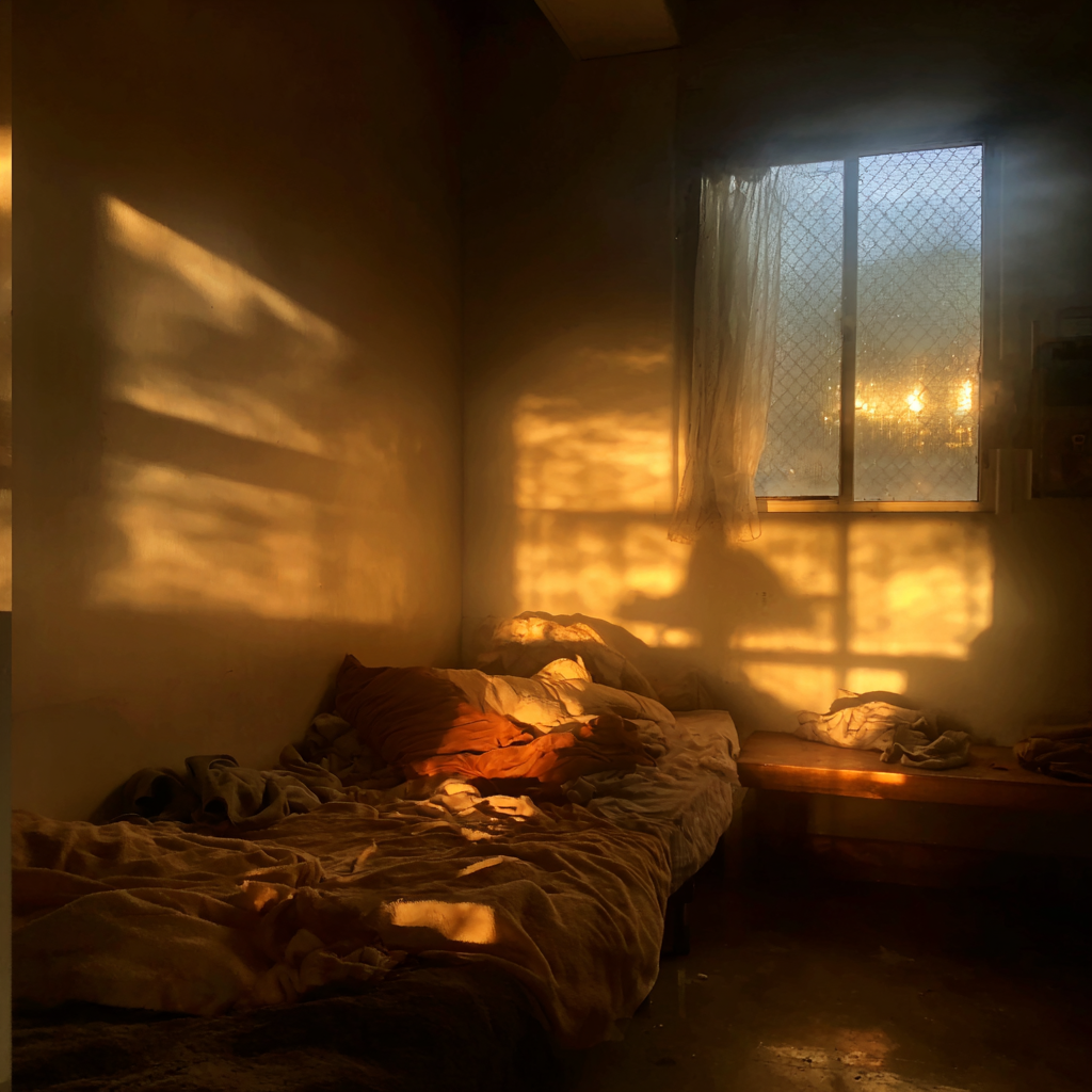 Un lit dans un refuge pour femmes | Source : Midjourney