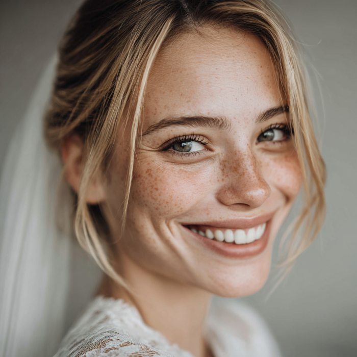 Une mariée qui sourit | Source : Midjourney