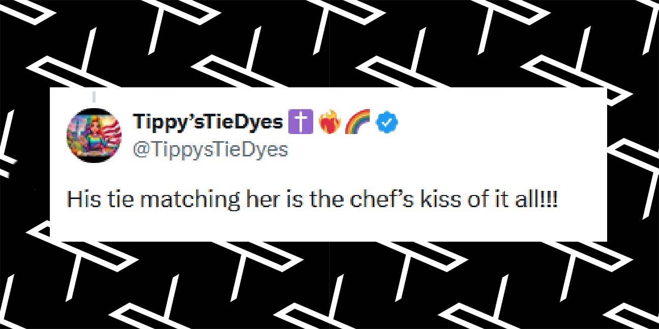 Commentaire d'un internaute sur les tenues de Melania et Donald Trump, extrait d'un post daté du 14 juin 2025 | Source : X/TippysTieDyes