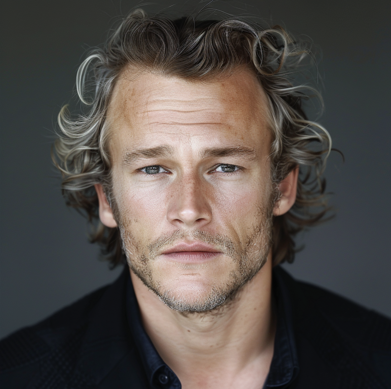 Image générée par IA représentant Heath Ledger à un âge avancé | Source : Midjourney