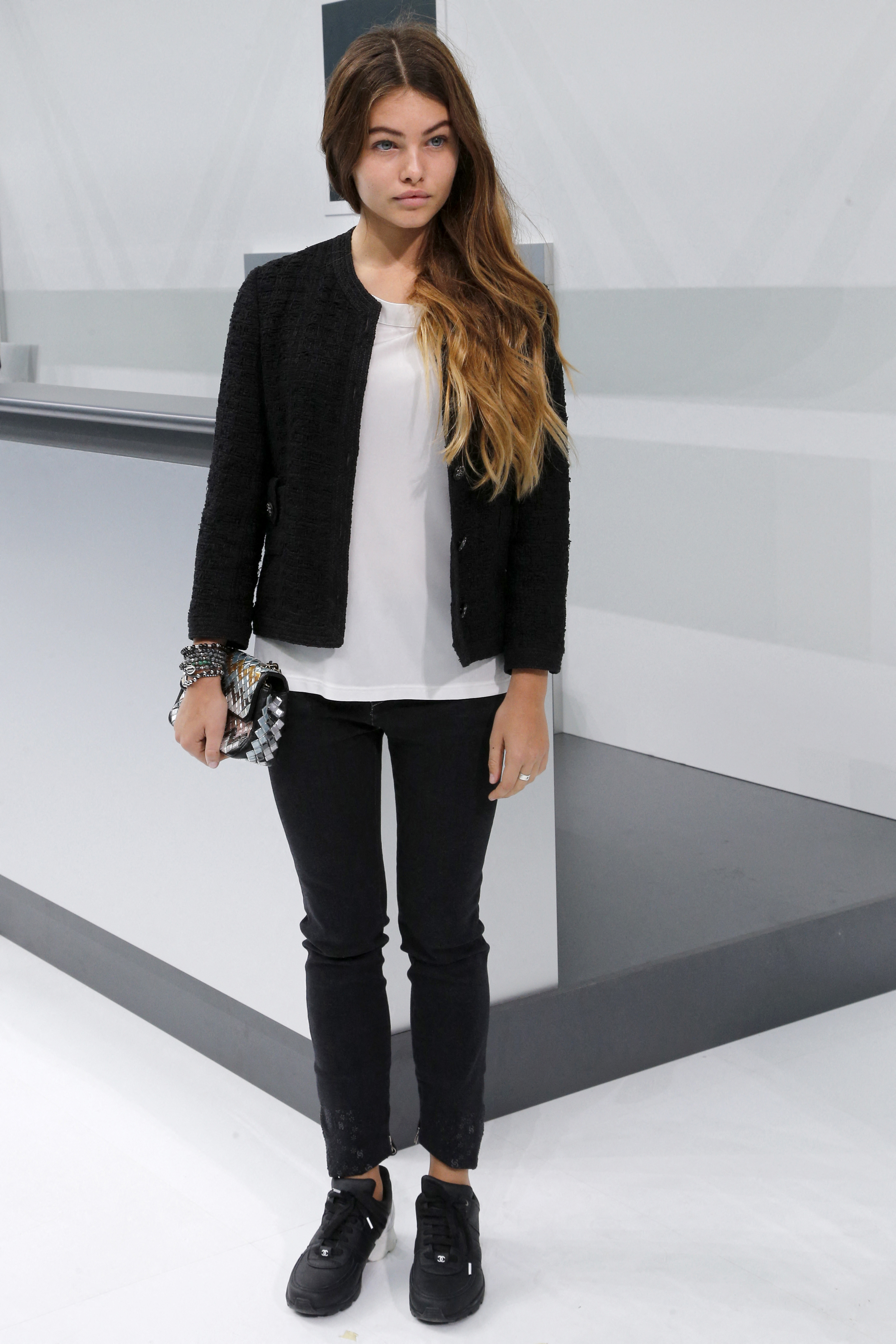 Le mannequin français le 6 octobre 2015 | Source : Getty Images