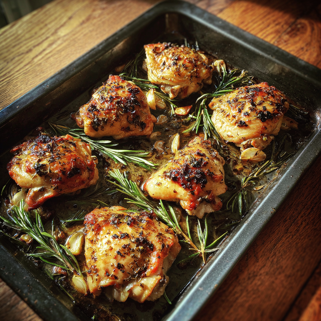 Un plateau de poulet rôti | Source : Midjourney