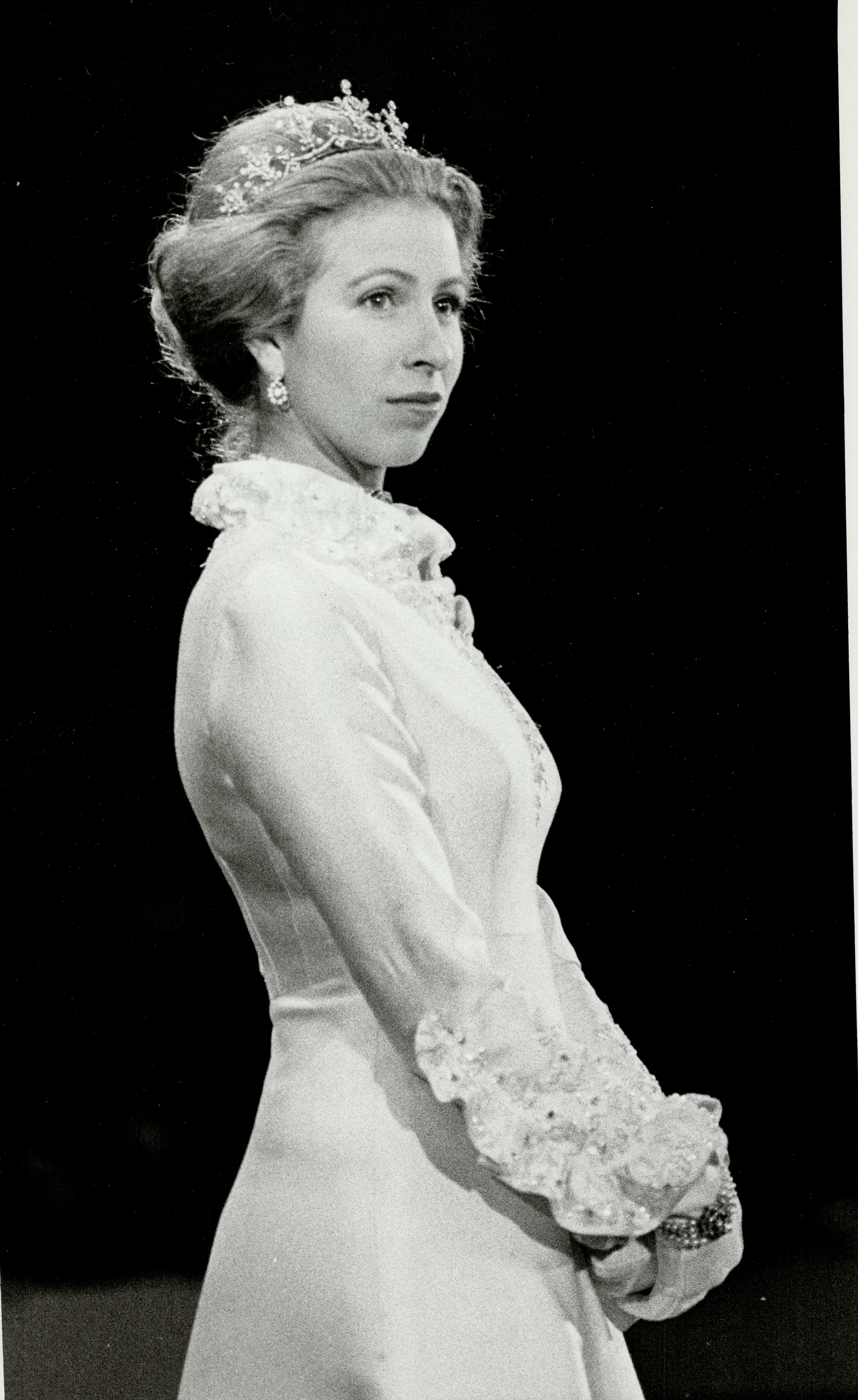 La princesse Anne lors d'une tournée royale le 30 novembre 1974, au Canada | Source : Getty Images