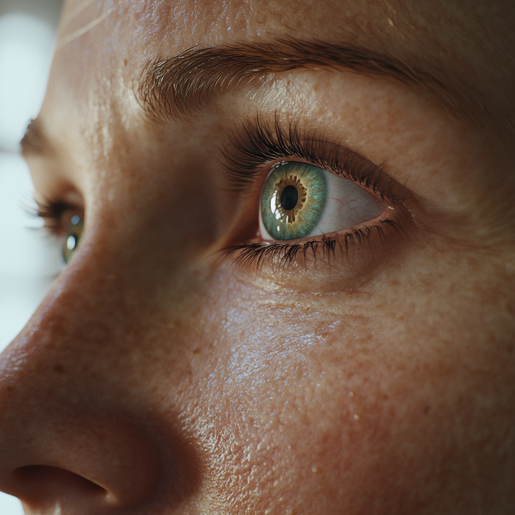 Gros plan sur le visage d’une femme | Source : Midjourney