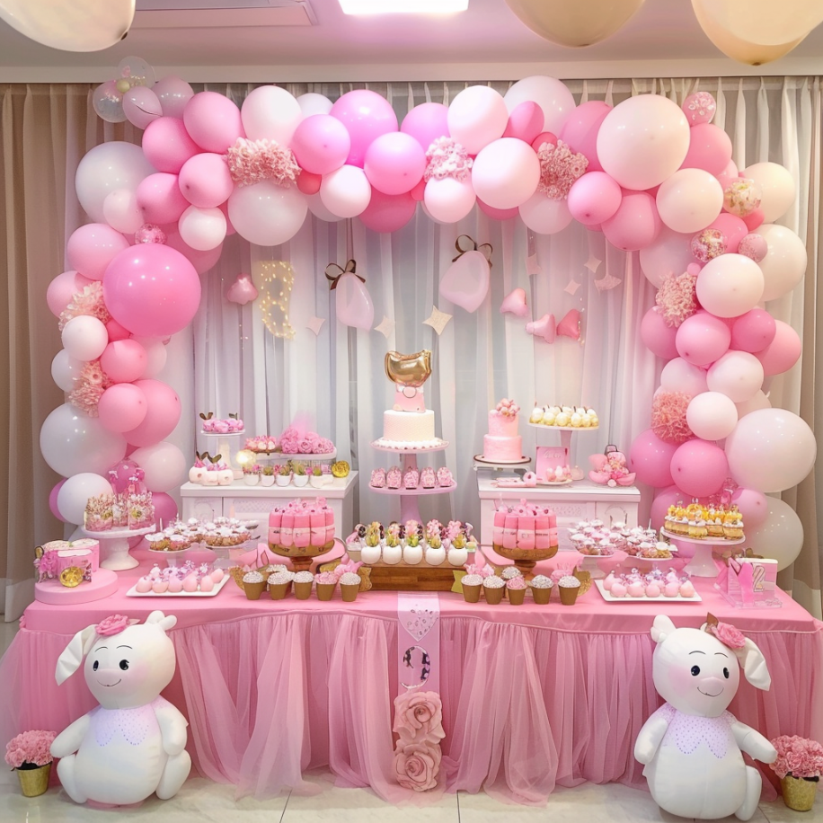 Décorations pour une fête prénatale | Source : Midjourney