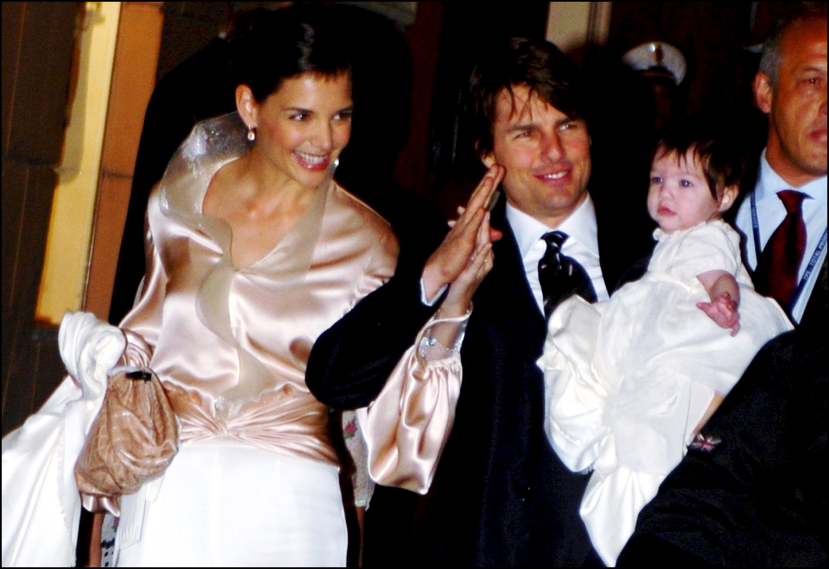 Katie Holmes et Tom Cruise à Rome, en Italie, le 16 novembre 2006. | Source : Getty Images