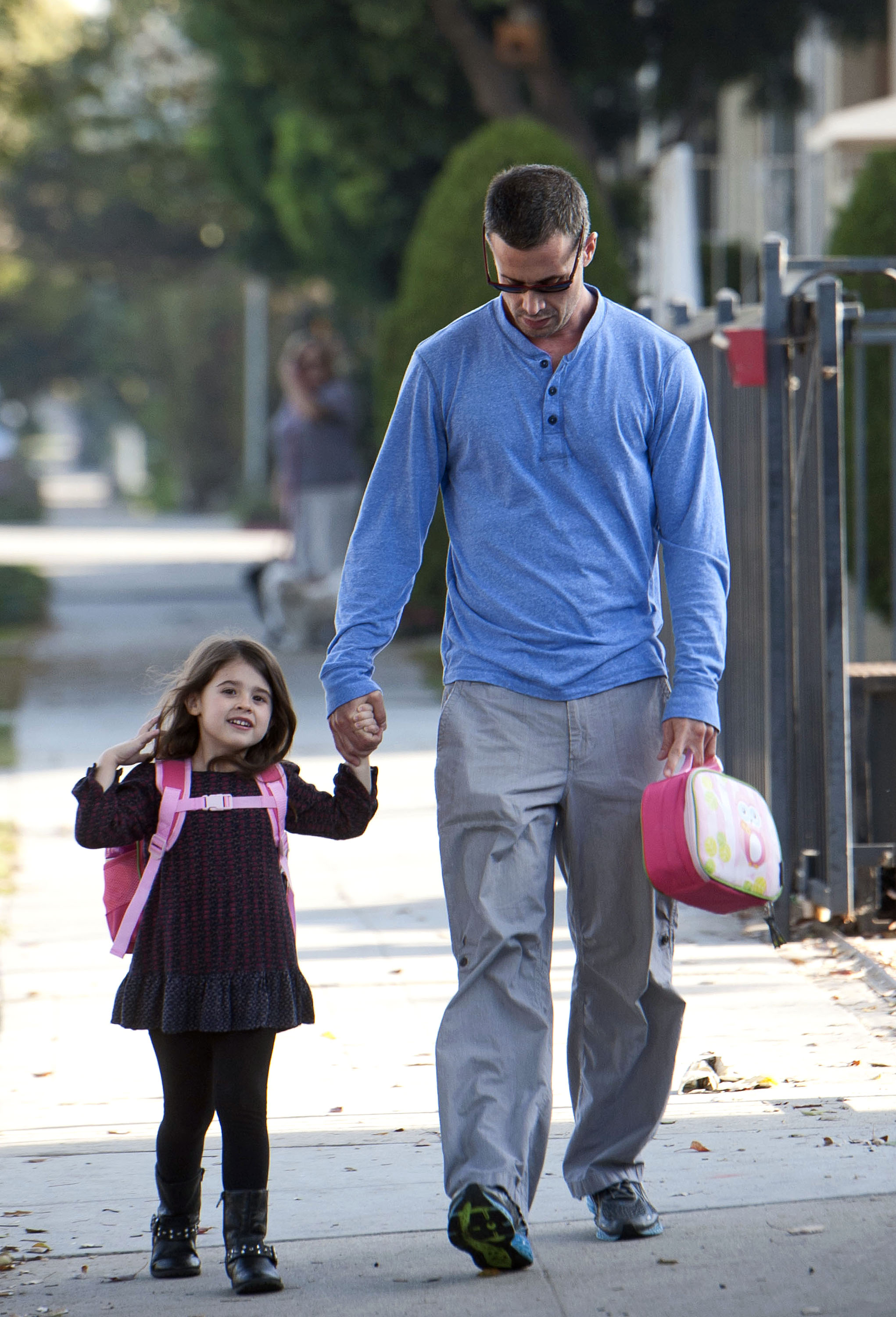 L'acteur accompagne sa fille à l'école le 29 janvier 2014 à Los Angeles, en Californie. | Source : Getty Images