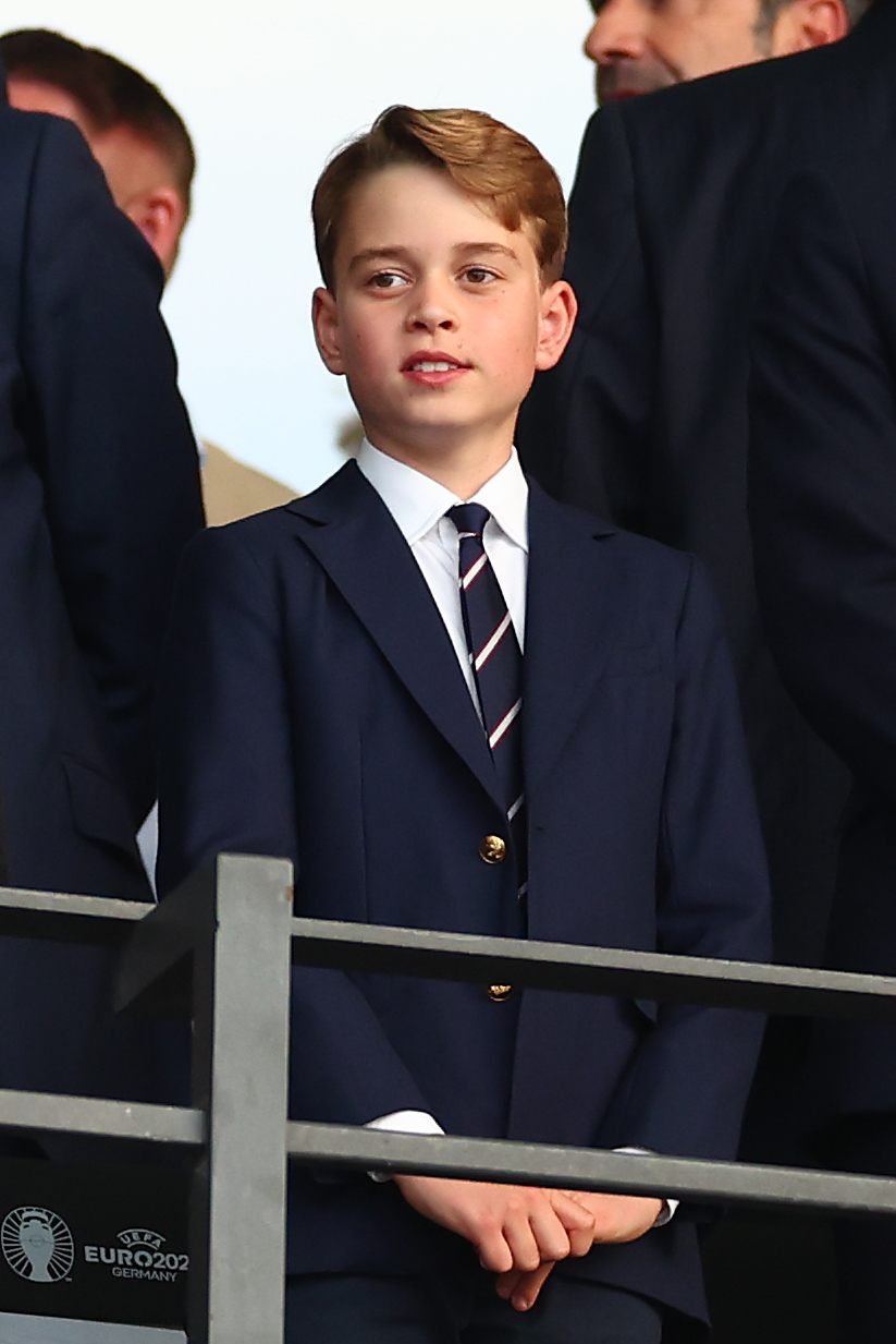 Le prince George lors de la finale de l'UEFA EURO 2024 entre l'Espagne et l'Angleterre à Berlin, en Allemagne, le 14 juillet. | Source : Getty Images