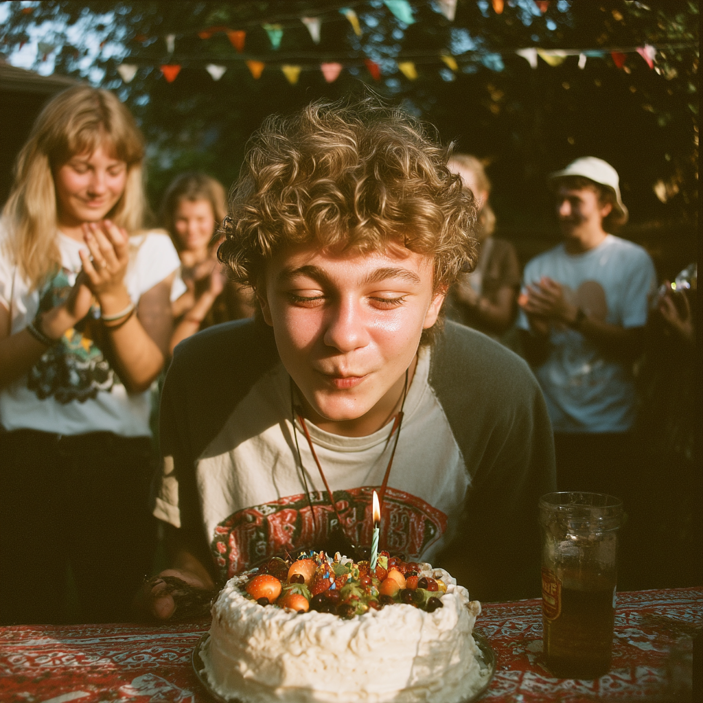 Des personnes fêtent l'anniversaire d'un garçon | Source : Midjourney
