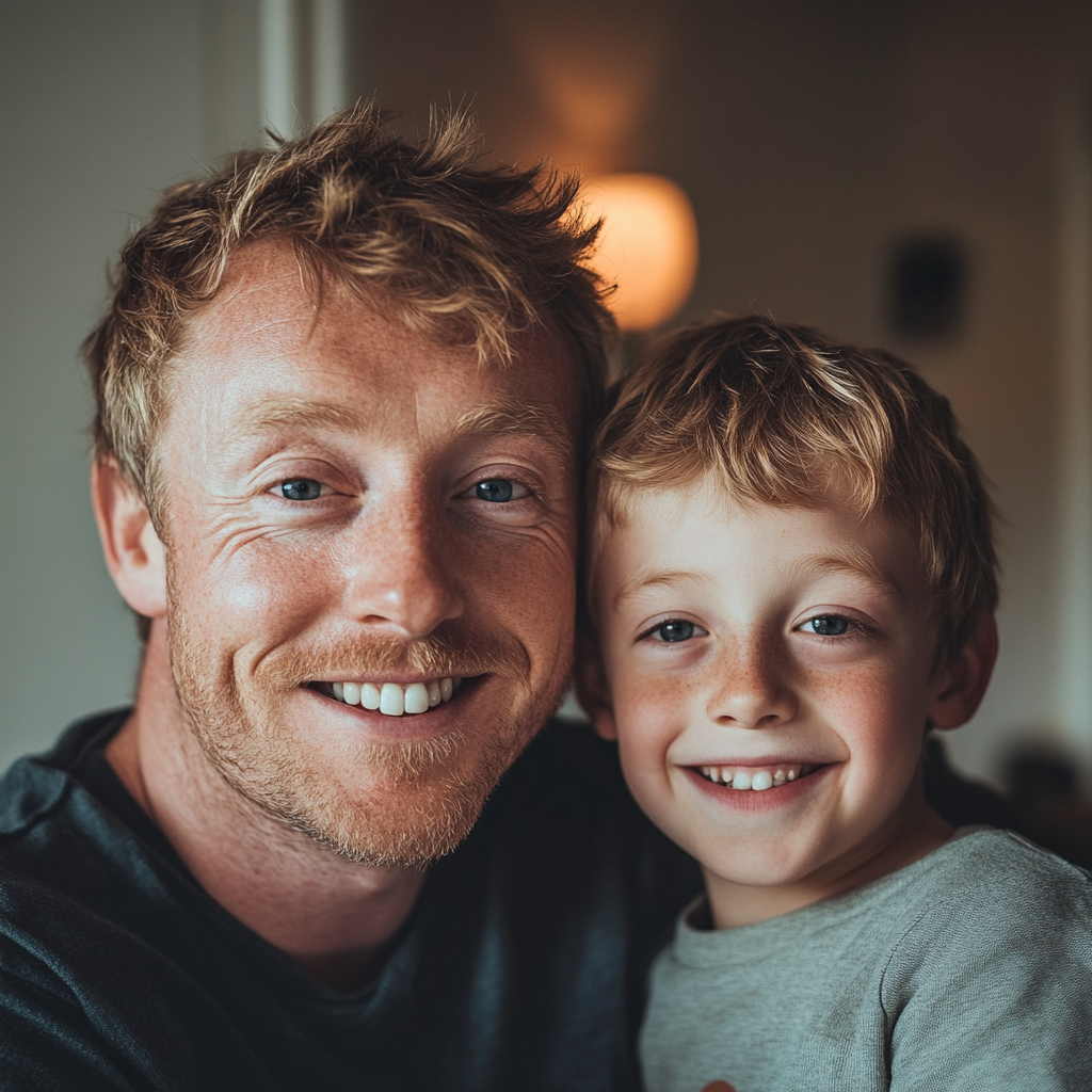 Un duo père-fils heureux | Source : Midjourney