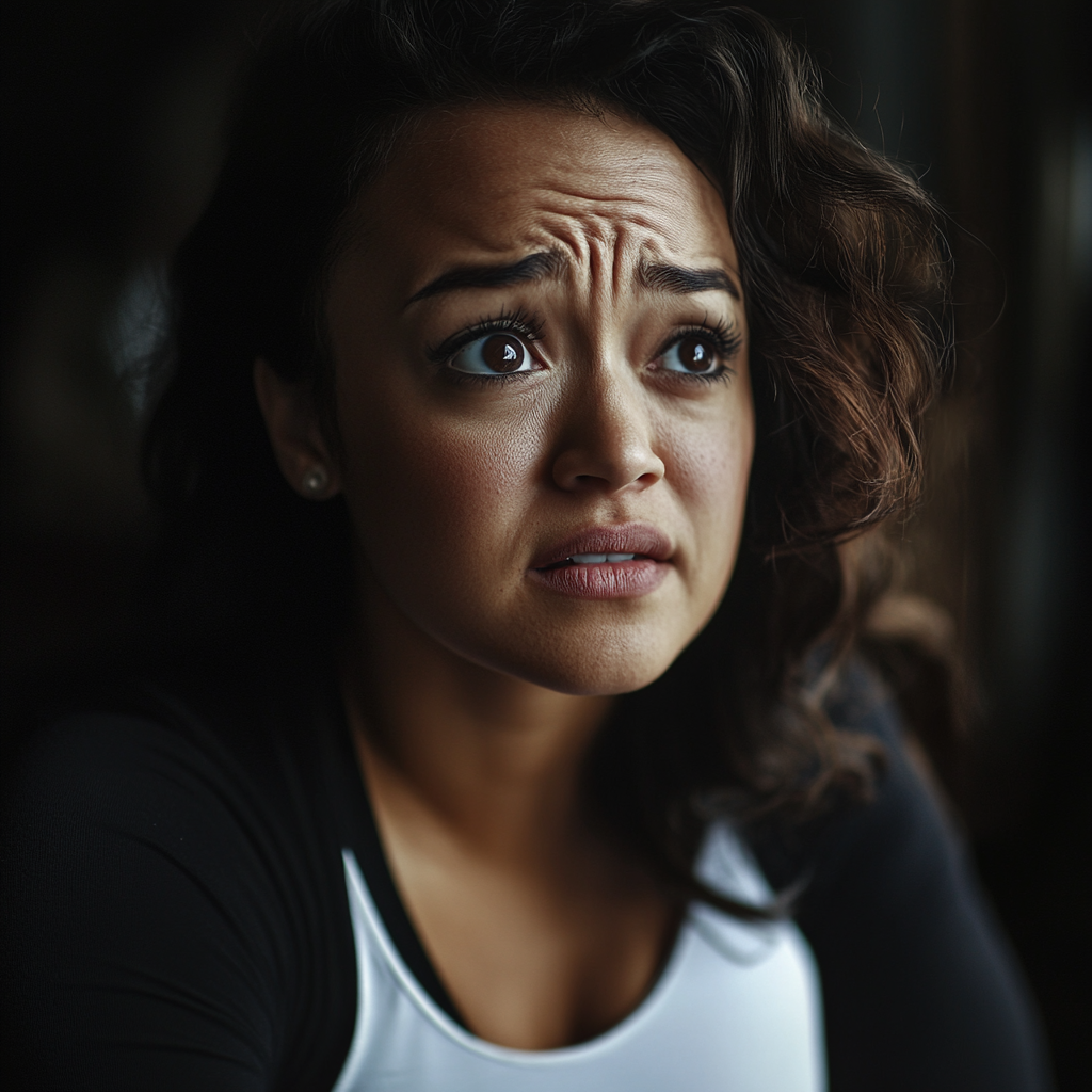 Une femme anxieuse | Source : Midjourney