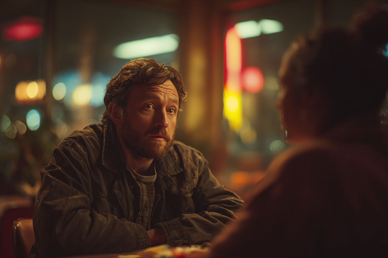 Un homme qui parle à une femme | Source : Midjourney