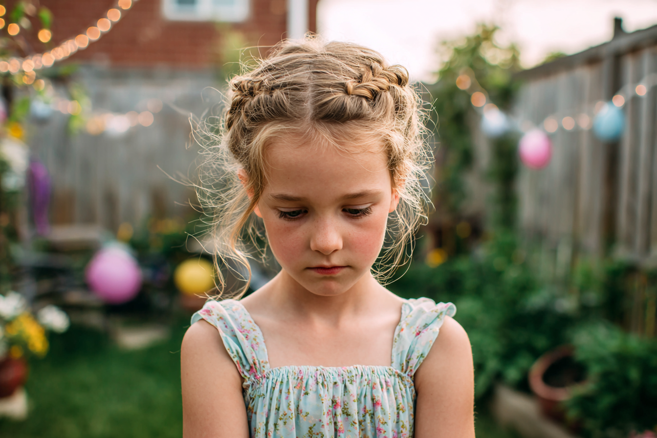 Une fille bouleversée | Source : Midjourney
