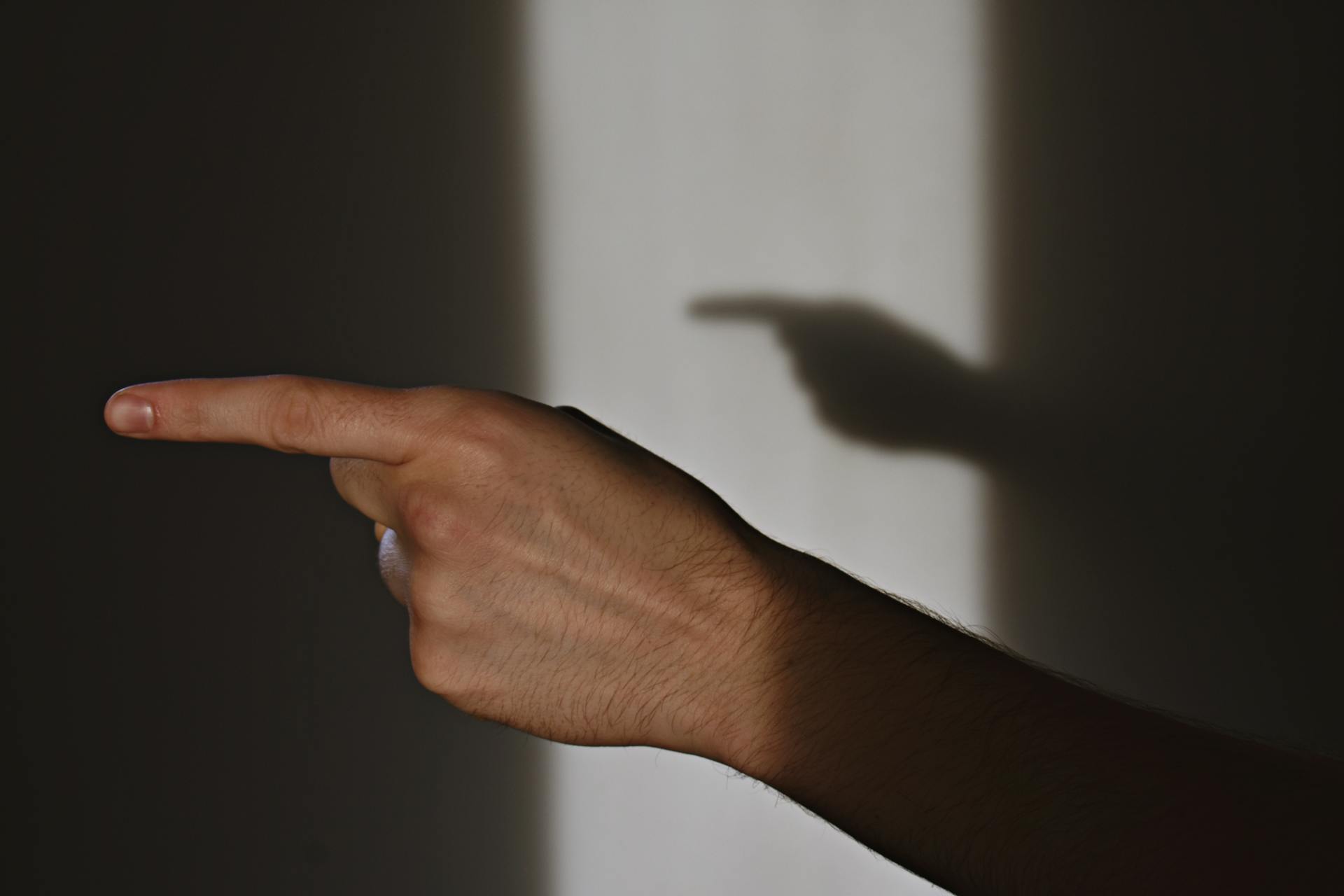 Une personne pointant du doigt | Source : Pexels