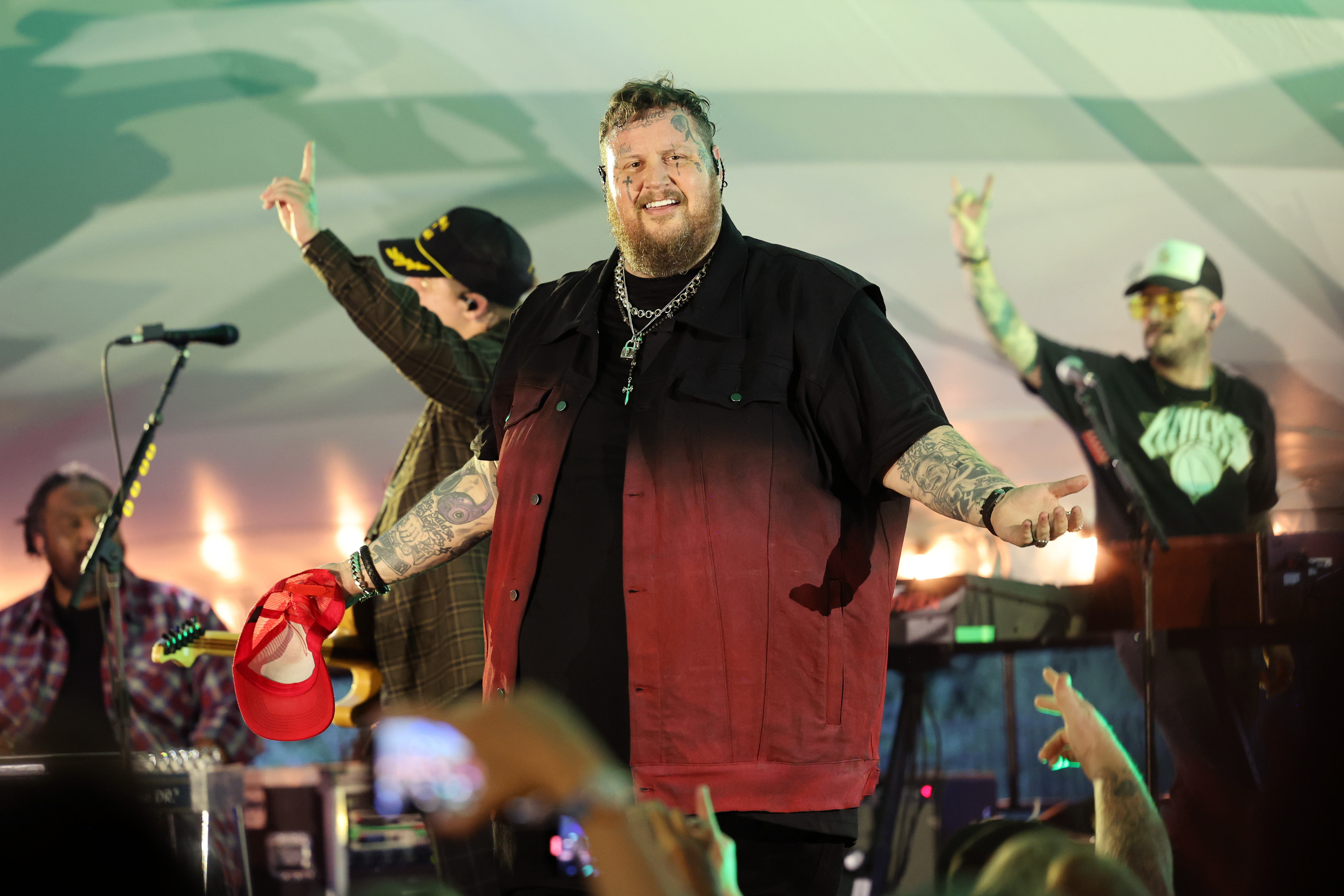 Jelly Roll se produit pour SiriusXM le 17 août 2024, à New York. | Source : Getty Images