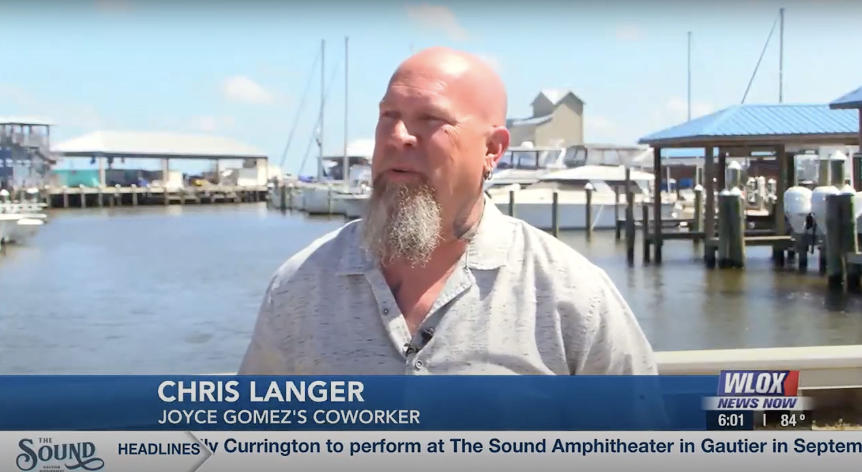 Le collègue de Joyce Gomez, Chris Langer, a partagé ses réflexions sur sa disparition, comme on peut le voir dans une vidéo datée du 29 avril 2025 | Source : YouTube/wloxnewsnow