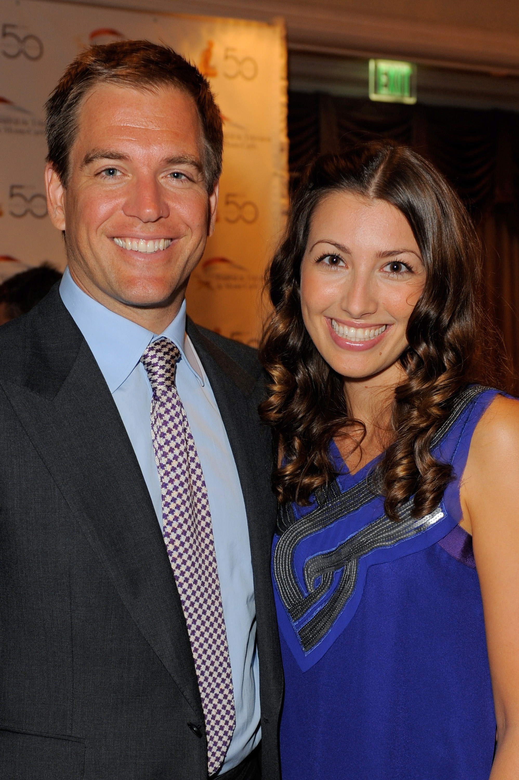 Michael Weatherly et Bojana Jankovic au cocktail du festival de télévision de Monte Carlo, le 24 octobre 2009, à Beverly Hills, en Californie. | Source : Getty Images