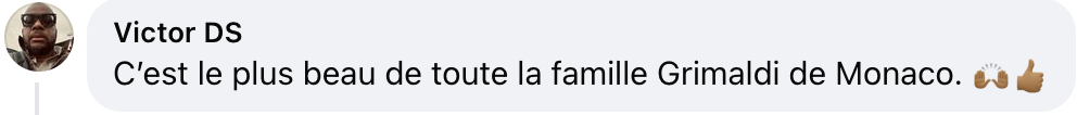 Commentaire d'un internaute sur le look d'Alexandre Grimaldi lors du défilé Jacquemus | Source : Facebook/Gala