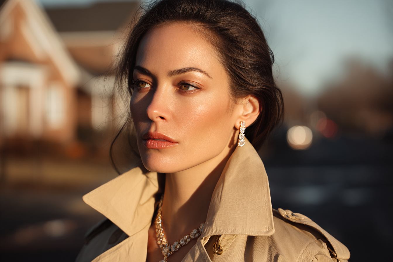 Une femme debout à l'extérieur | Source : Midjourney