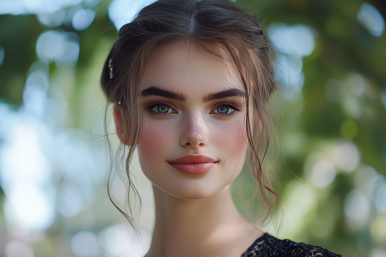 Une femme qui sourit | Source : Midjourney