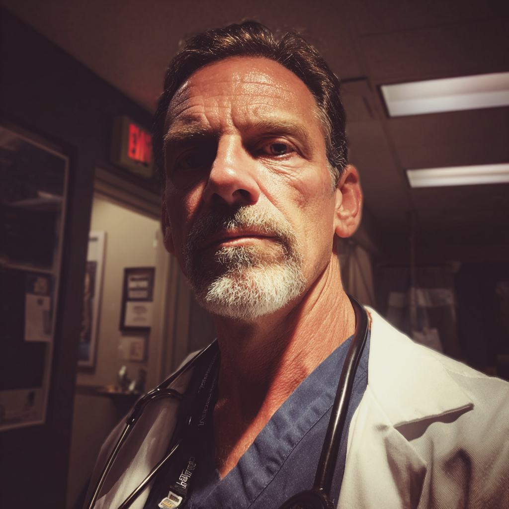 Gros plan sur un médecin | Source : Midjourney