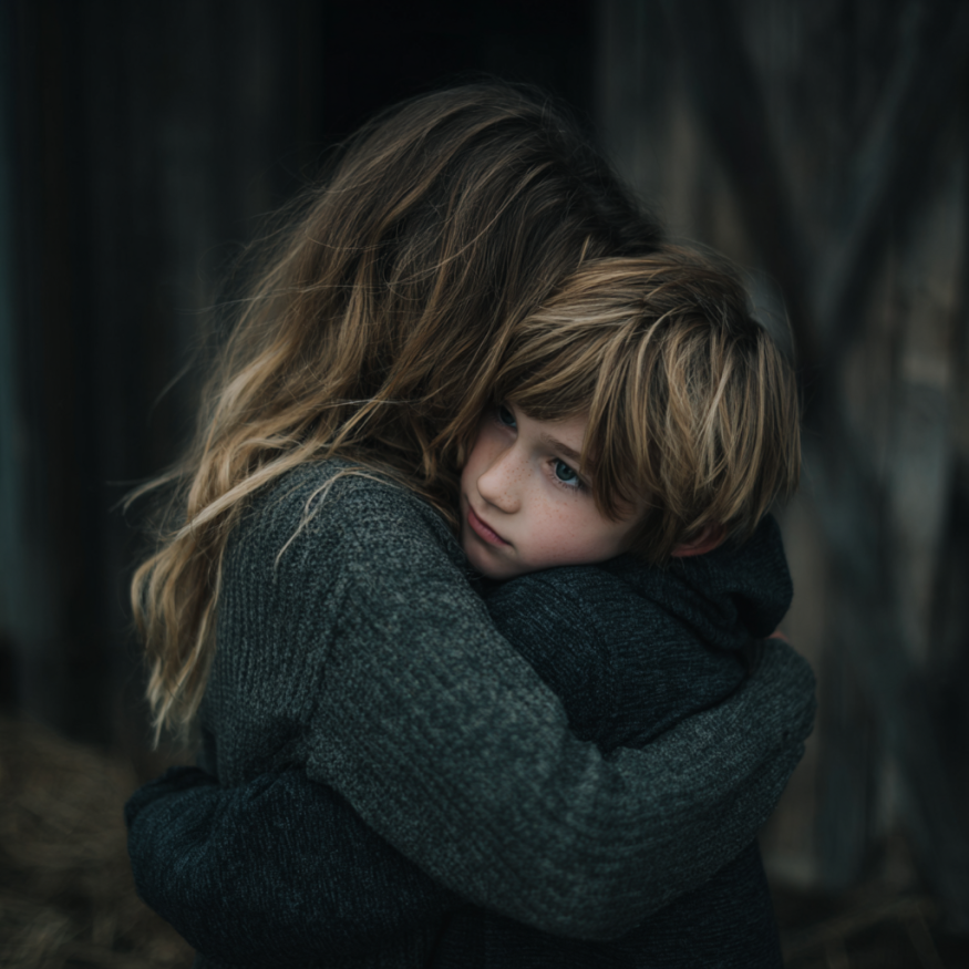 Un garçon qui serre une femme dans ses bras | Source : Midjourney