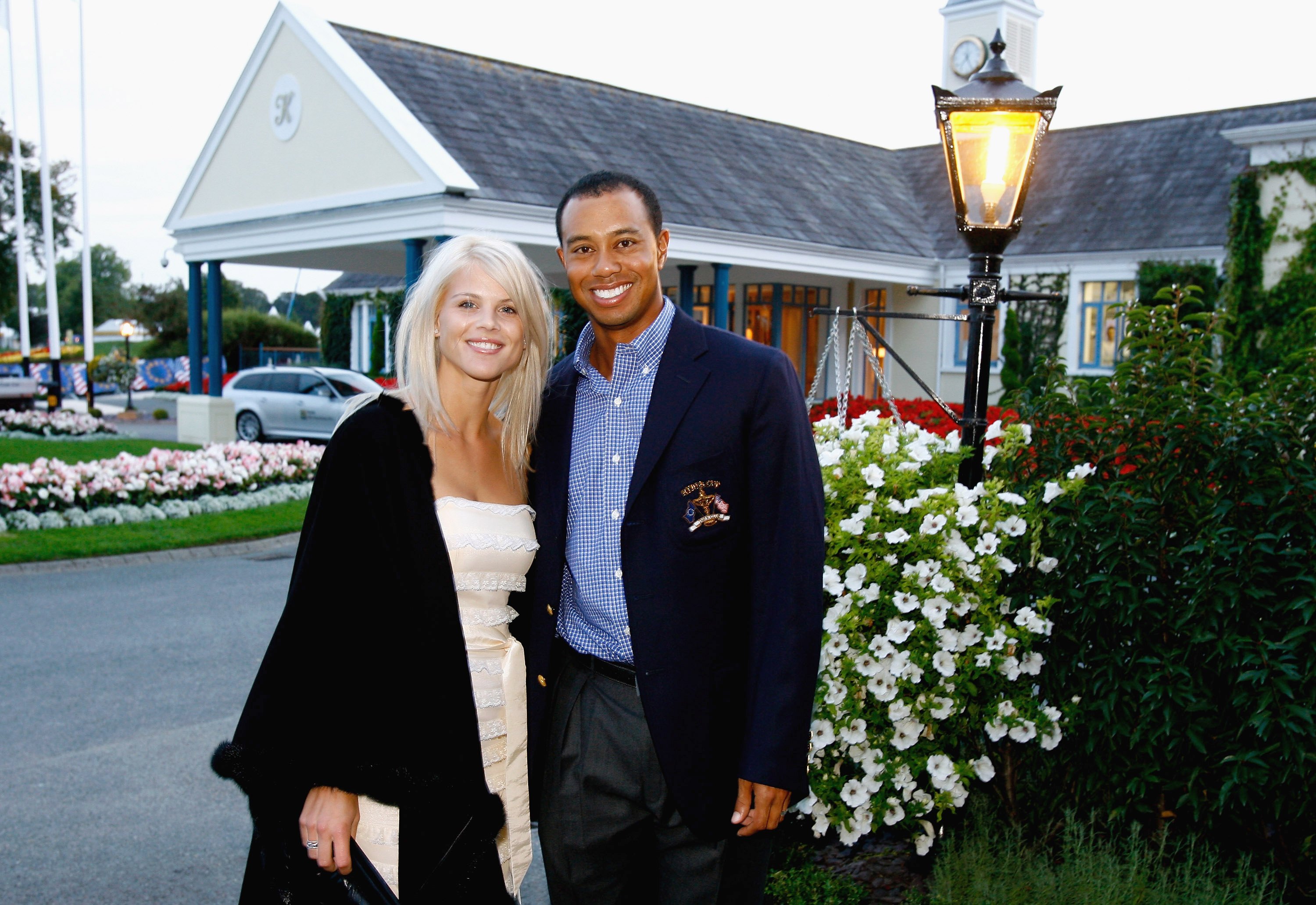 Elin Nordegren et Tiger Woods au K Club le 19 septembre 2006 à Straffan, Co. Kildare, Irlande | Source : Getty Images