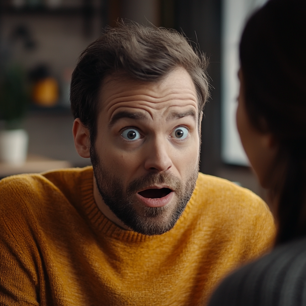 Un homme pris par surprise | Source : Midjourney
