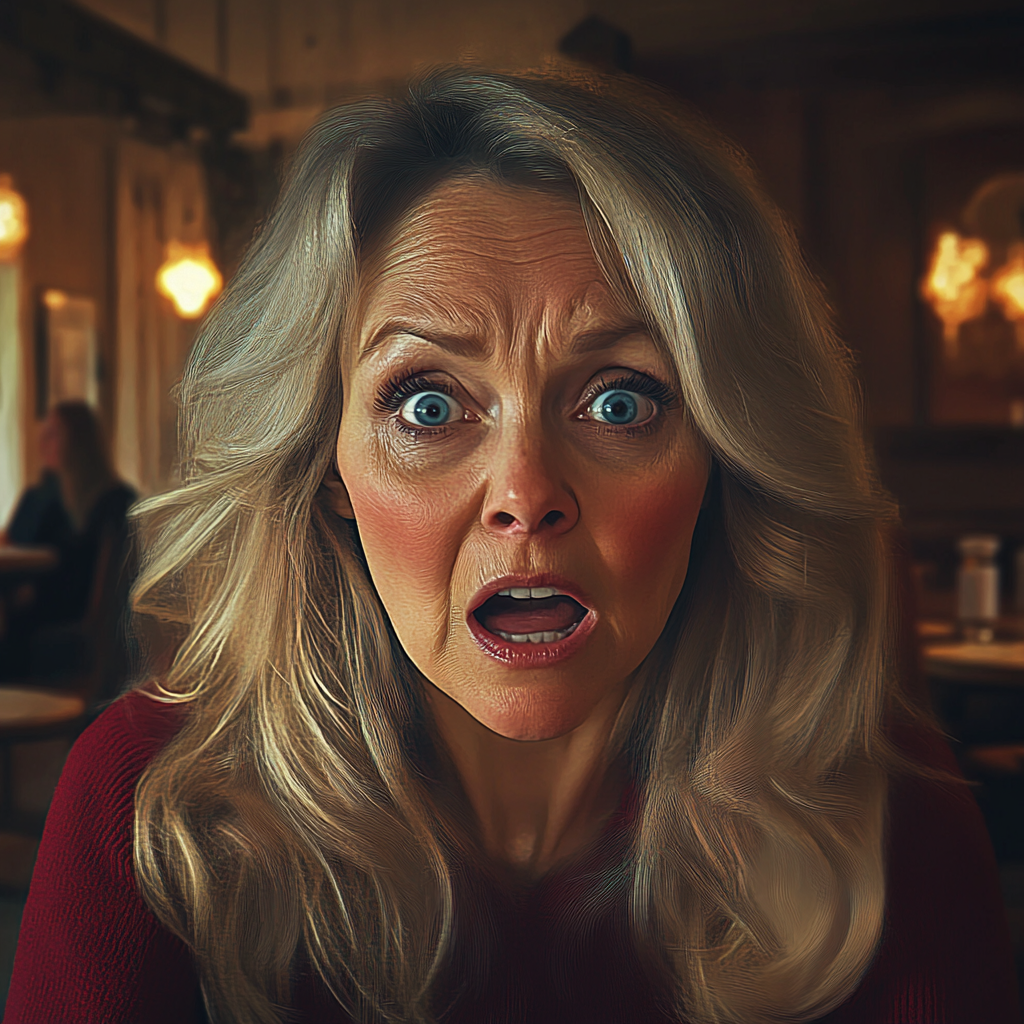 Une femme effrayée | Source : Midjourney