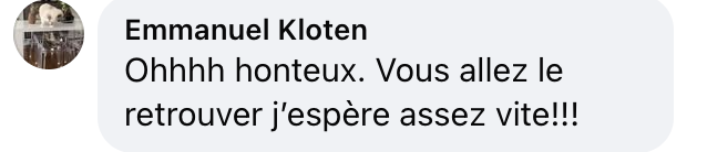 Capture d'écran du commentaire d'un internaute I Source : facebook.com/reel/1715765725710290