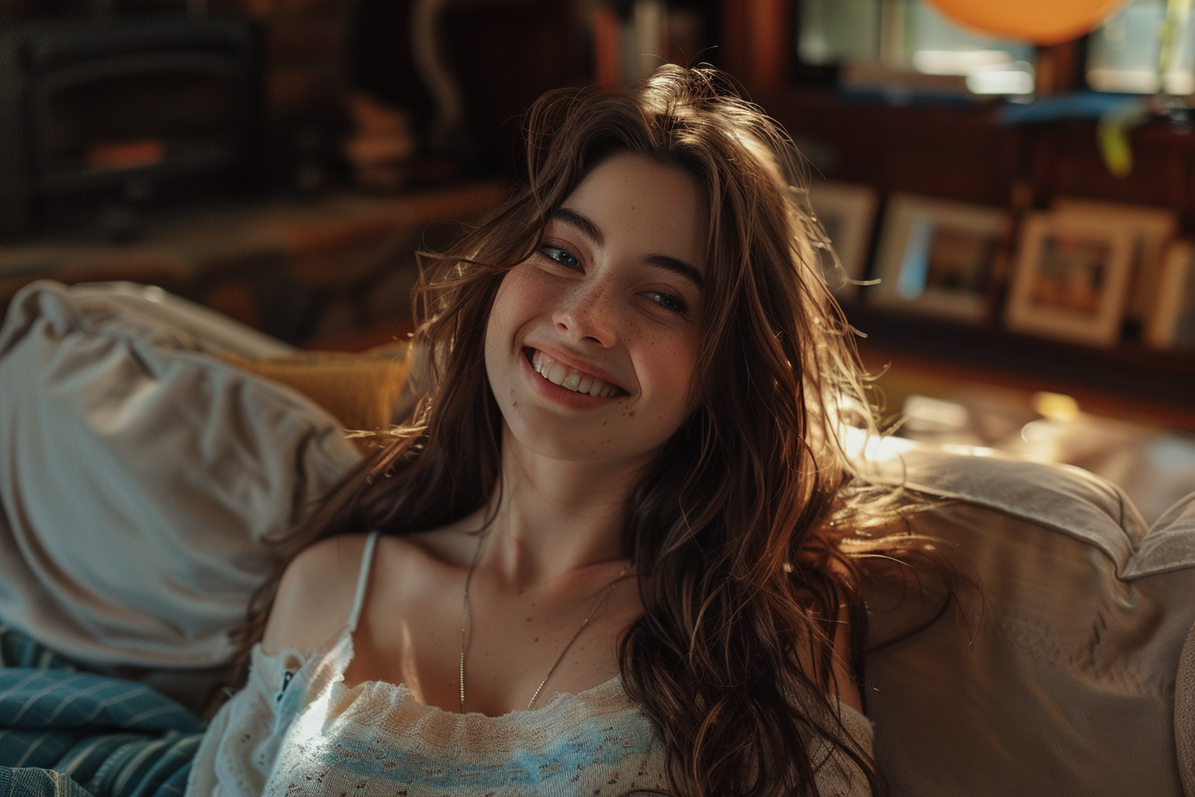 Une femme souriante | Source : Midjourney