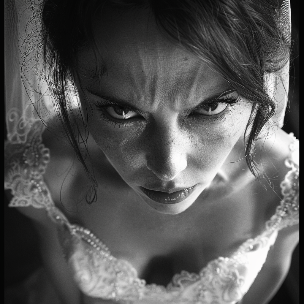 Une mariée en colère | Source : Midjourney