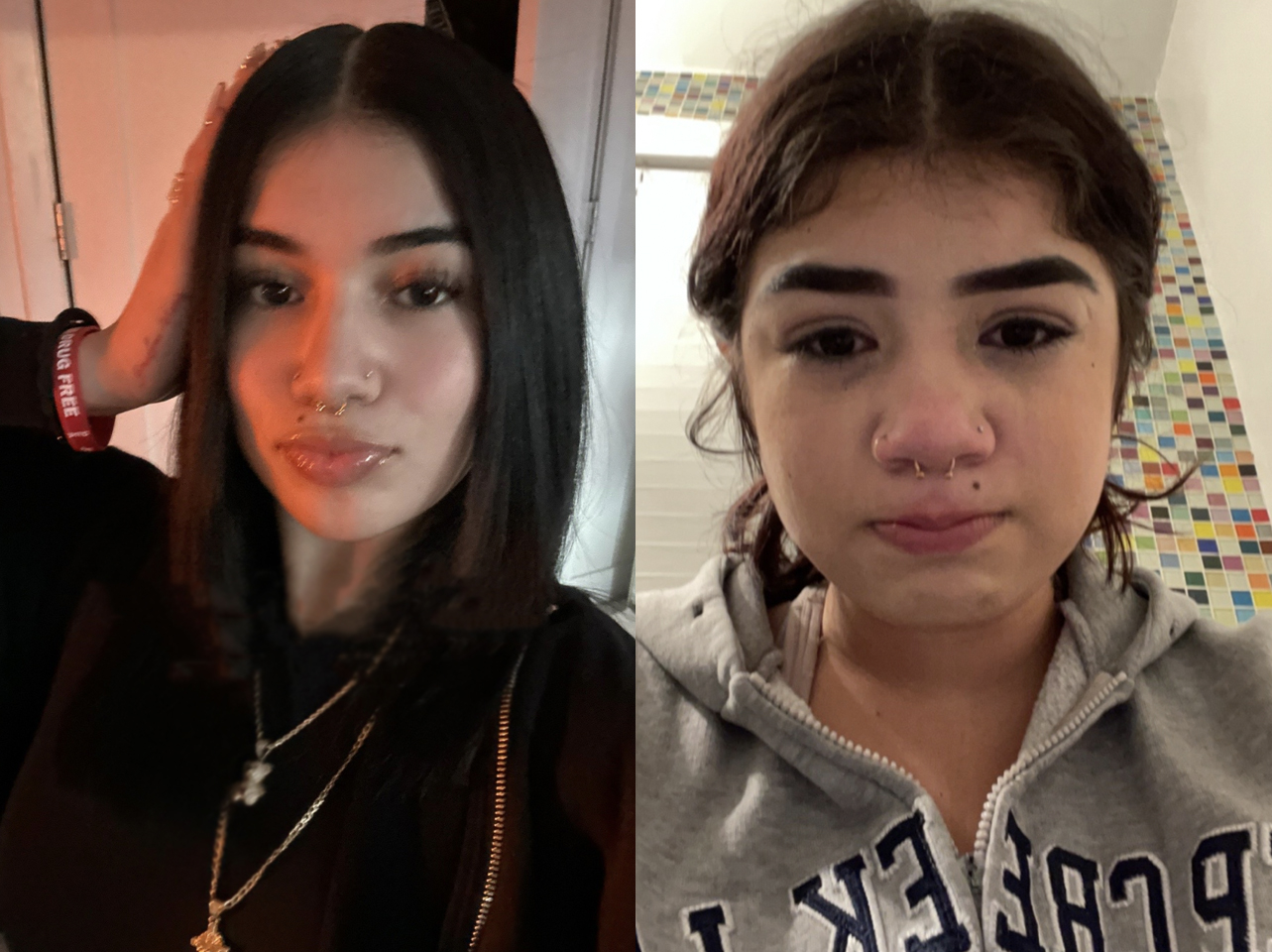 Photos avant et après d'une TikTokeuse : célibataire ou en couple. | Source : TikTok/allexandrajolie